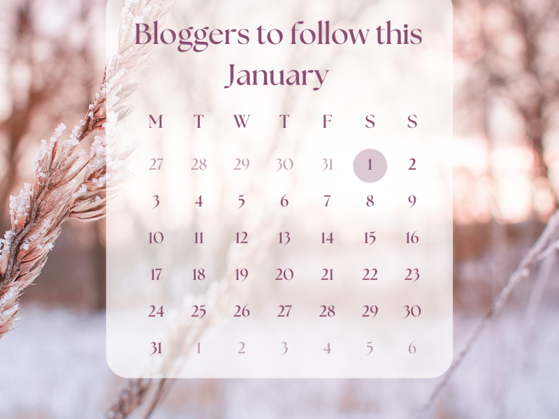 Bloggers to follow January 2022 (ad)